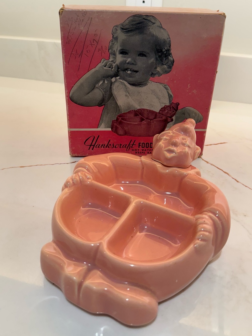 Unique Vintage Baby Food Warming Dish